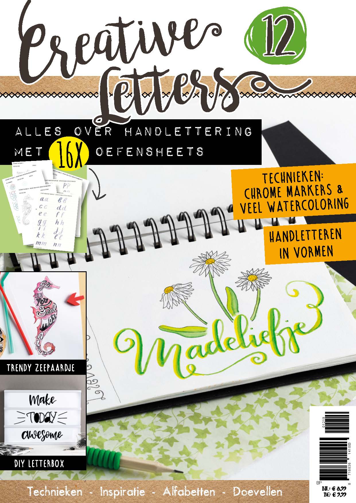 Handletteren, Brushpennen, Marjolein Zweed, Creative Letters, Aquarel, Watercoloring