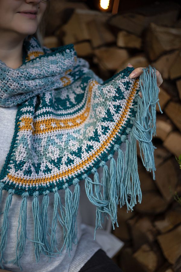 franjes tapestry sjaal