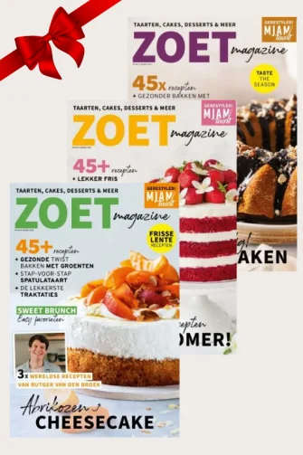 Mjamtaart ZOET magazines 72, 73 en 74